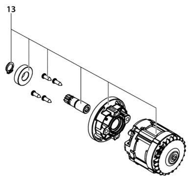 NAREX 65405401 Motor bezuhlíkový ASV 200-2B/ASP 200-2B  (5405401)