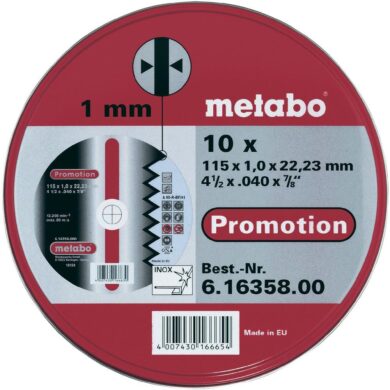 METABO 616358000 Sada kotoučů řezných 115x1mm 10ks  (7857016)