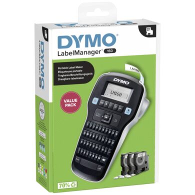 DYMO 2622858 Štítkovač termo pro etikety D1 vel.: 6,9,12mm ValuePack 160 SET  (7868060)