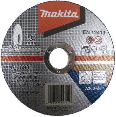 MAKITA B-46931 Kotouč řezný kov 125X1,6X22,23 A36S-BF  (7903024)