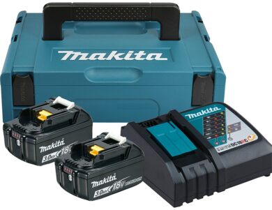 MAKITA 197952-5 Set akumulátorů 2x18V LXT 3,0Ah Li-ion BL1830B + DC18RC MAKPAC  (7911457)