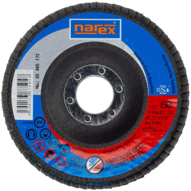 NAREX 65405172 Kotouč lamelový 115mm P60 LK 27 ZA  (7913473)