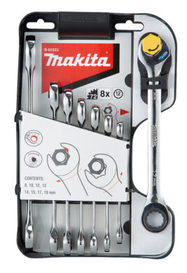 MAKITA B-65523 Sada klíčů ráčnových 8dílná (8; 10; 12; 13; 14; 15; 17; 19mm)  (7913839)