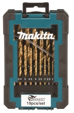 MAKITA D-72229 Sada vrtáků do kovu HSS-TiN 1-10mm 19dílná  (8104203)